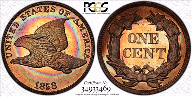 Paragon Numismatics - Copper Coin - Flying Eagle Copper Coin 1858