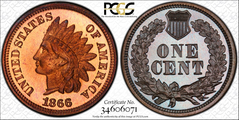 Paragon Numismatics - Copper Coin - Indian Head Copper Coin 1866