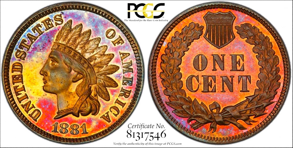 Paragon Numismatics - Copper Coin - Indian Head Copper Coin 1881