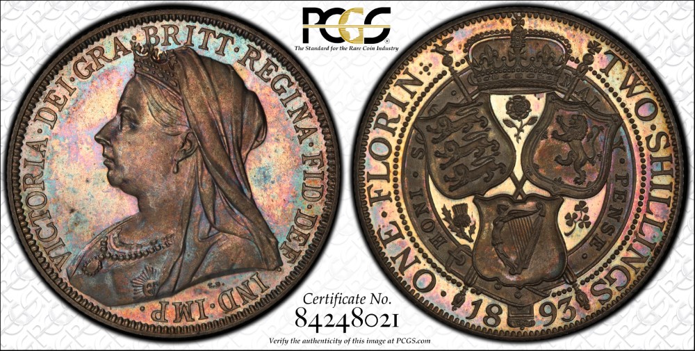 Paragon Numismatics - Foreign Coin - Great Britain Florin 1893