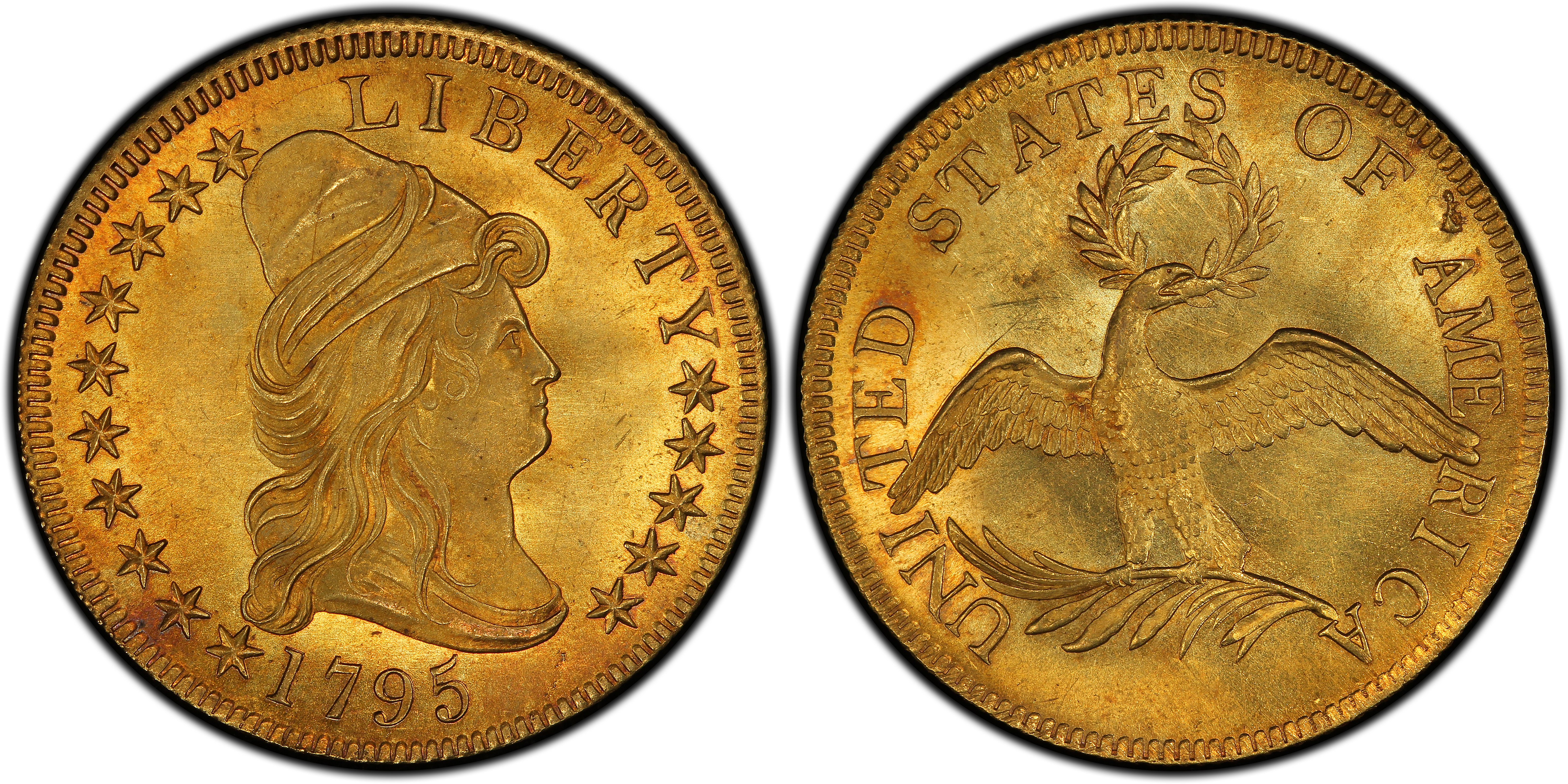 Paragon Numismatics - Gold Coins - Gold Eagle - 1795 $10.00 Draped Bust Small Eagle