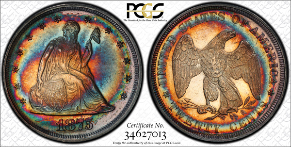 Paragon Numismatics - Quarter Coin - 1875 Twenty Cent Piece