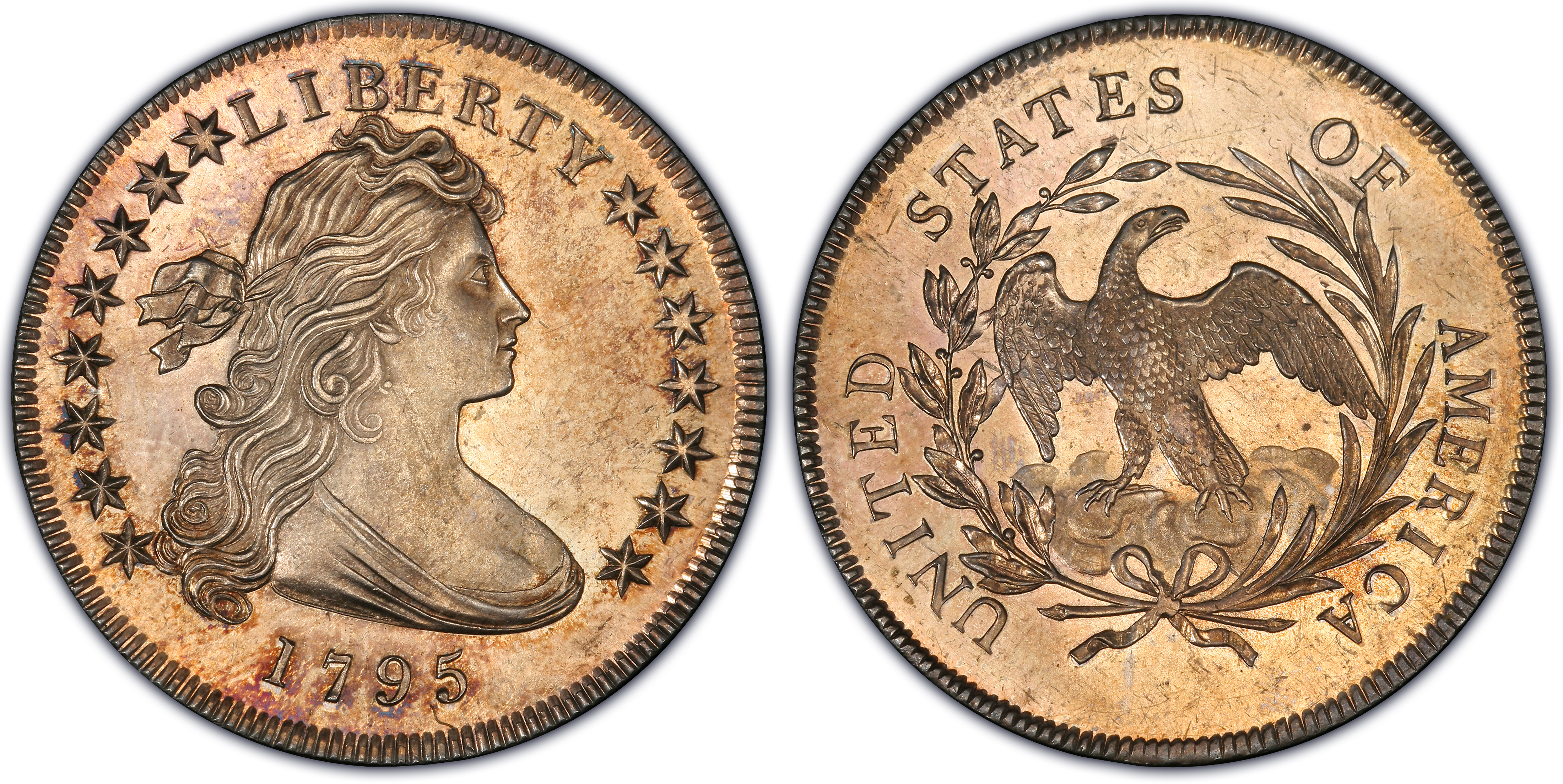 Paragon Numismatics - Silver Dollar Coin - 1795 Draped Bust Silver Dollar
